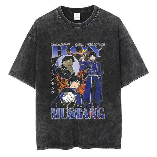 Roy Mustang | Flame Glove Burst / s | Graphic Tees | Anime Streetwear & Dark Fits