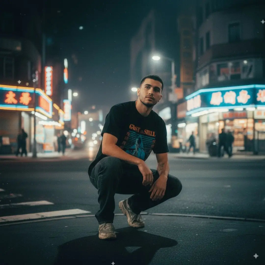 Ghost in the Shell Anime Tee - Cyberpunk Classic Graphic Shirt | Streetwear