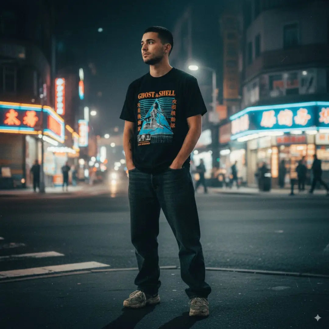 Ghost in the Shell Anime Tee - Cyberpunk Classic Graphic Shirt | Streetwear