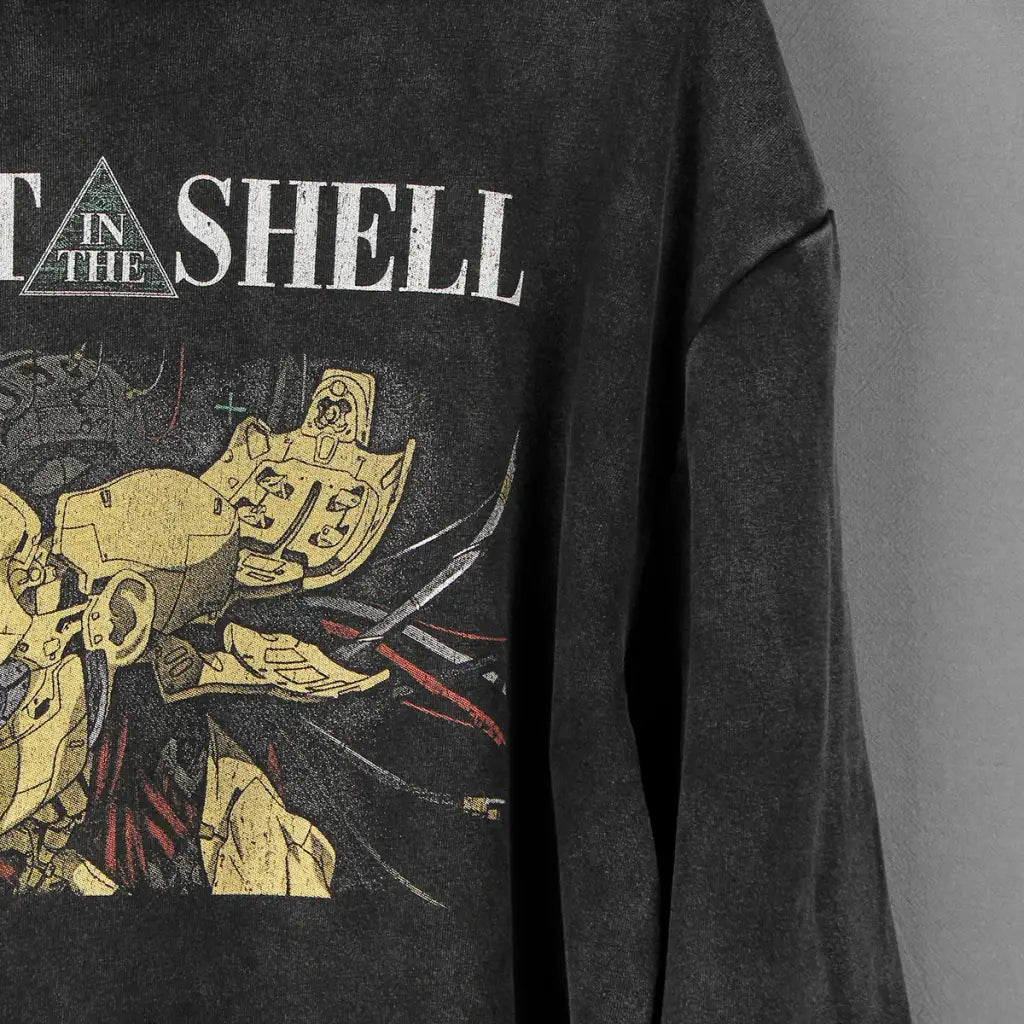 Ghost in the Shell Cyberpunk Hoodie Masamune Shirow Anime Streetwear