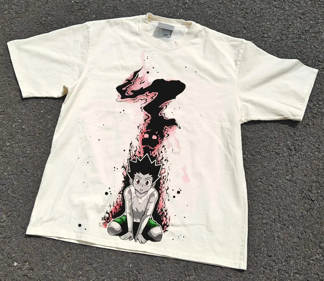 Gon Rage Hunter x Tee | White / s | Anime Streetwear