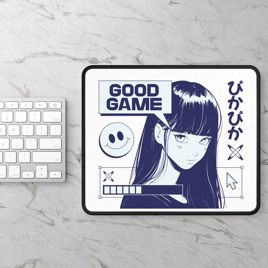 Good Game Girl Mousepad – Anime Desk Accessory | Rectangle / 9’’ × 7’’ | Mousepads