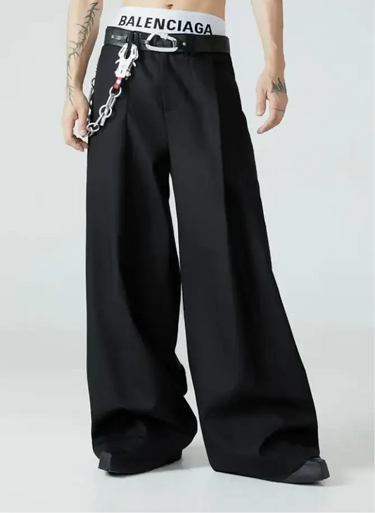 Graveflow Pleated Trousers | Streetwear