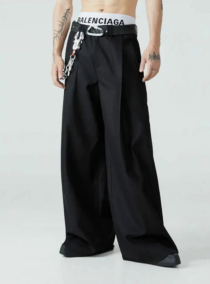 Graveflow Pleated Trousers | Streetwear