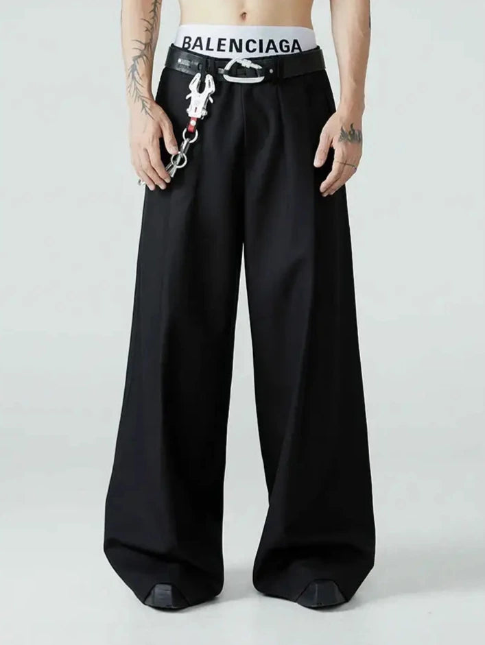 Graveflow Pleated Trousers | Streetwear