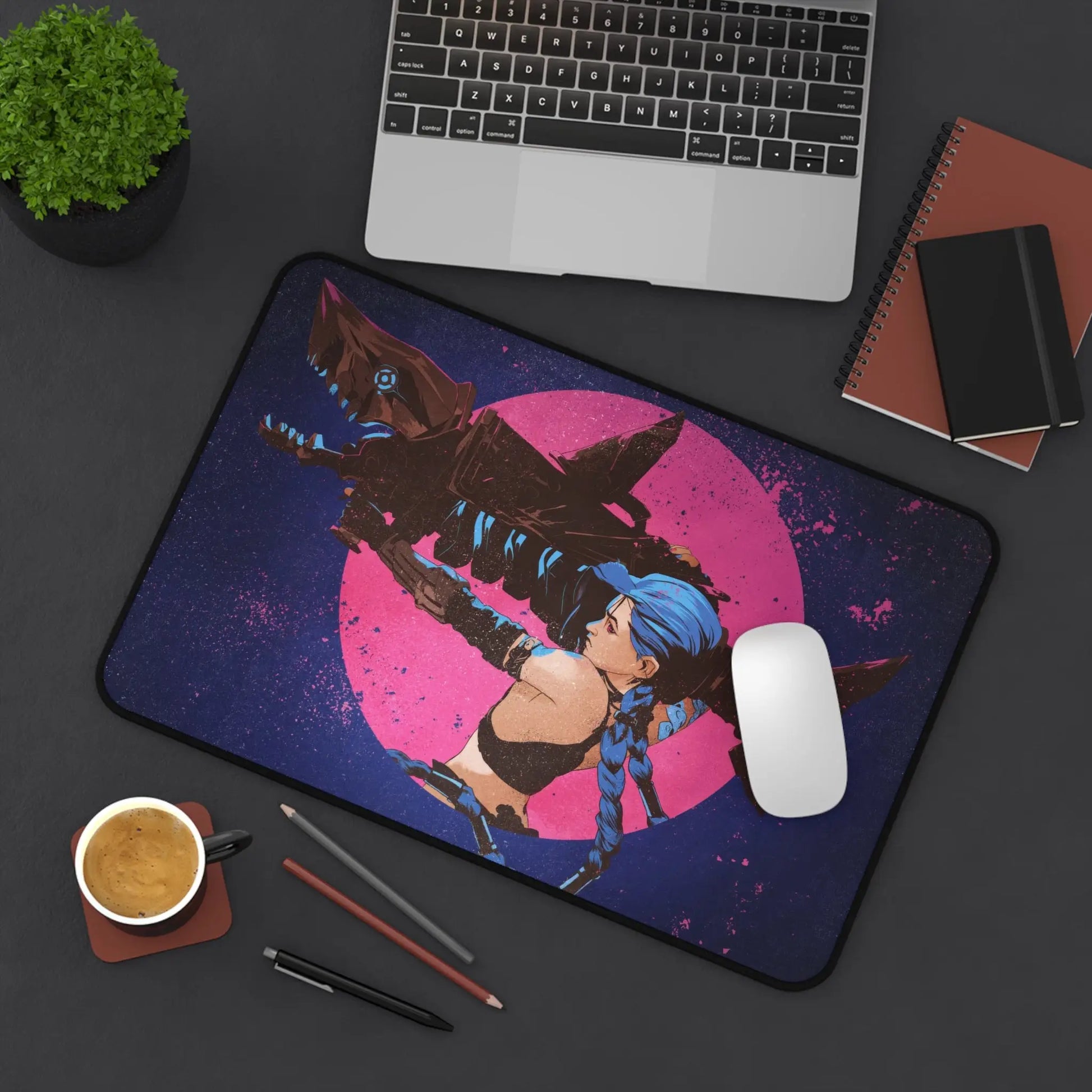 Gunpowder Smile Desk Mat | 12’’ × 18’’ | Accessories
