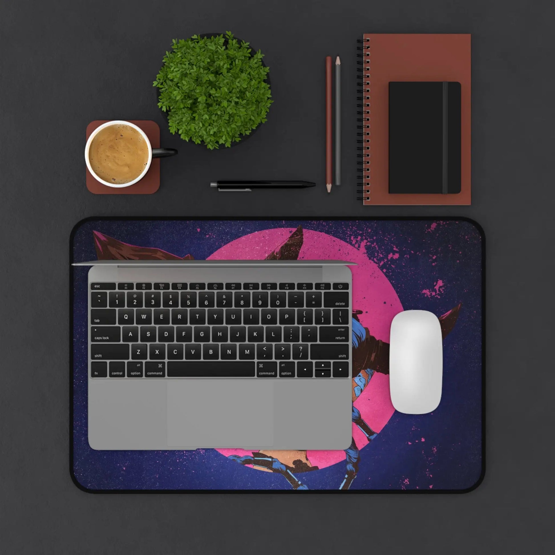 Gunpowder Smile Desk Mat | 12’’ × 18’’ | Accessories