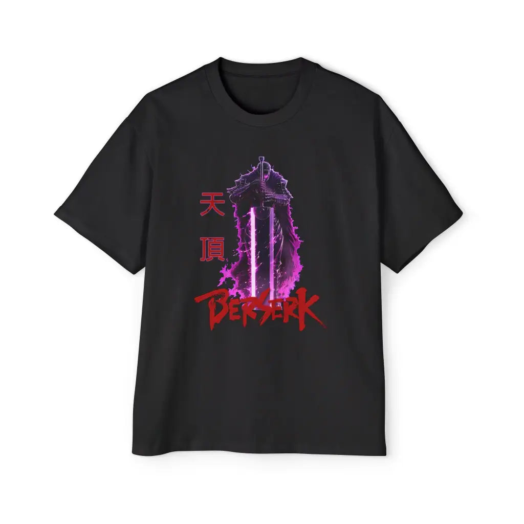 Guts Berserk Oversized Graphic Tee | Black / s | Anime Streetwear & Gothic Apparel | Zenith Threads Co.