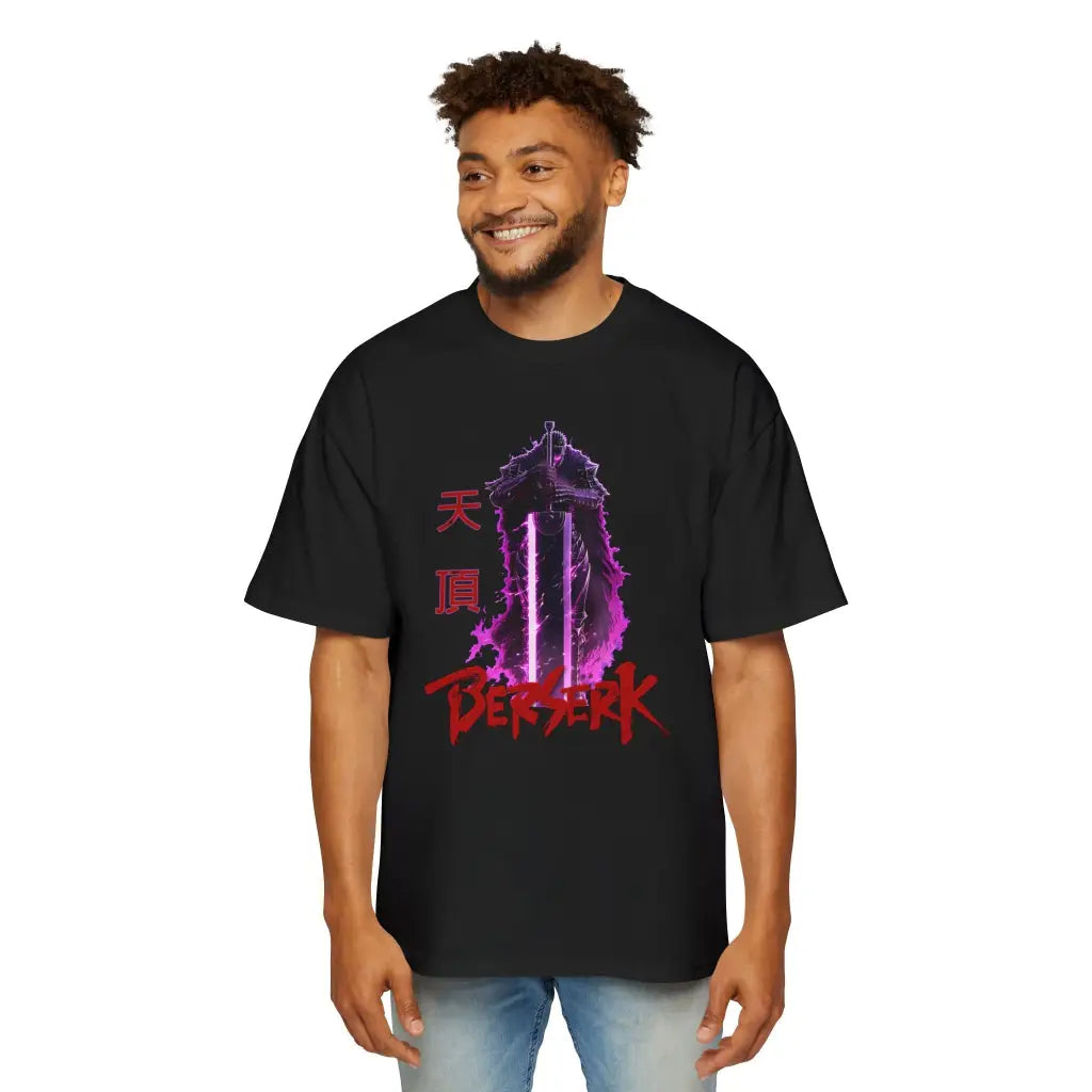 Guts Berserk Oversized Graphic Tee | Black / s | Anime Streetwear & Gothic Apparel | Zenith Threads Co.