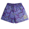 Purple patterned Ippo summer gym shorts for quick drying anime streetwear style