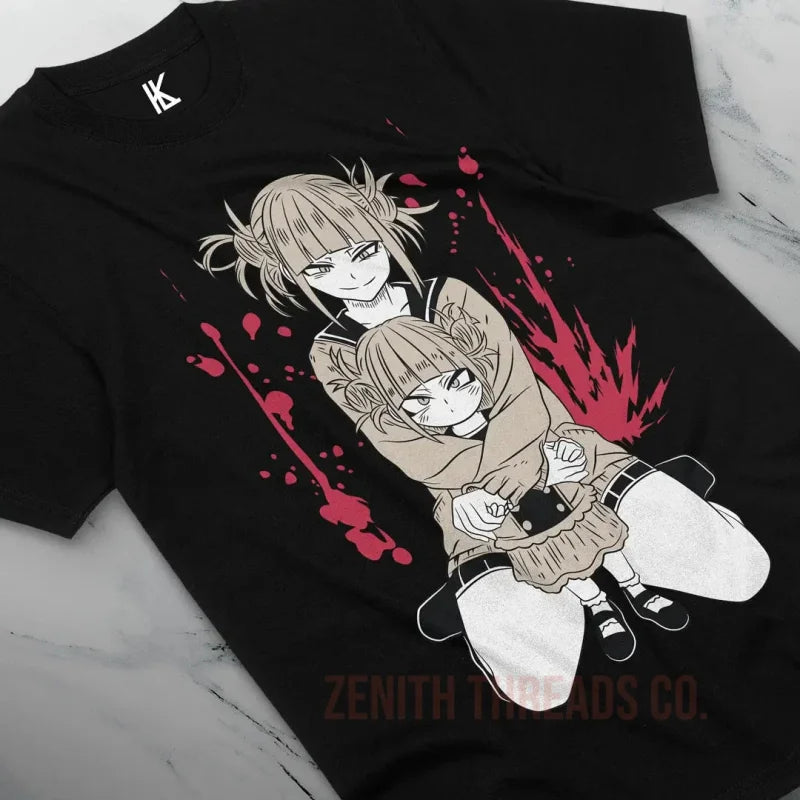 Eye-Catching Himiko Toga & Izuku Midoriya Tee By Zenith Threads Co. Free shipping