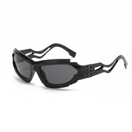 Hollow S-frame Techwear Sunglasses | Obsidian Tint | Steals Under $30