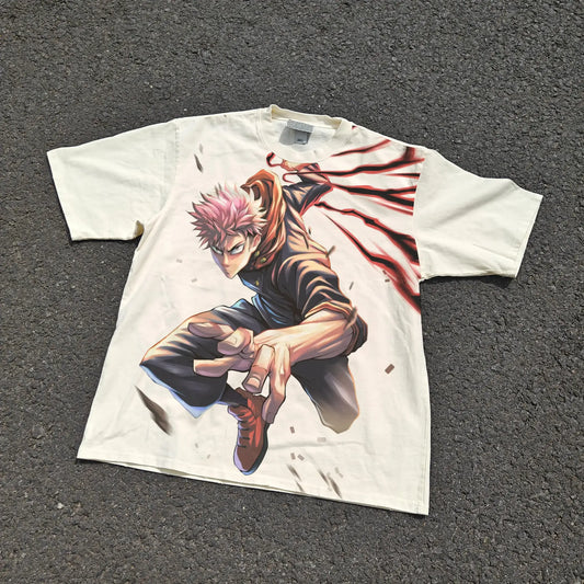Red Riot Tee – Jujutsu Kaisen | Ash White / s