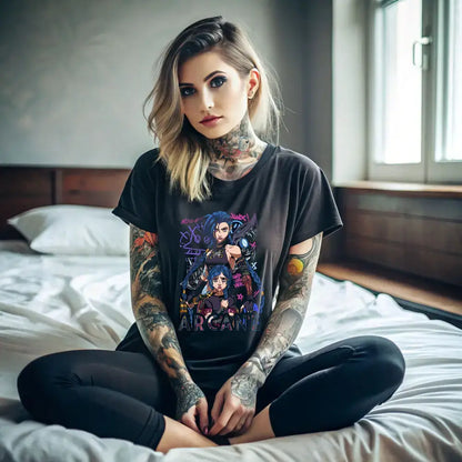 Jinx Arcane Graphic Tee | Premium Anime Streetwear T-shirt by Free Shipping