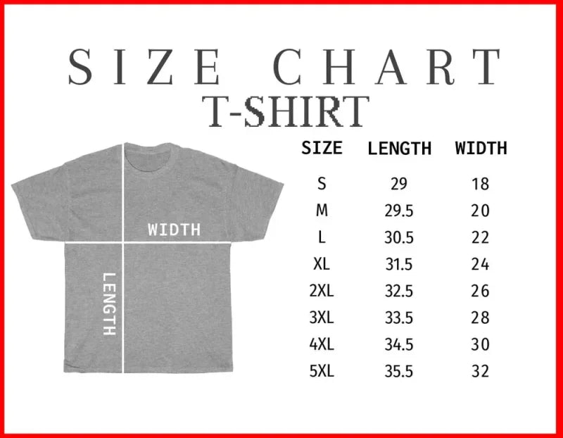 T-shirt size chart for Jujutsu Kaisen Choso graphic tee for anime enthusiasts