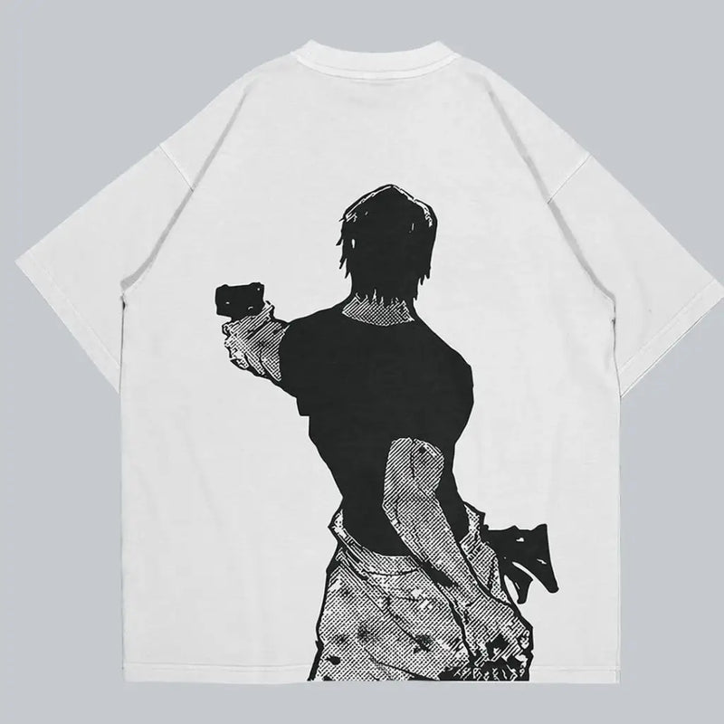 Jujutsu Kaisen Headshot Tee – Minimal Anime Streetwear | Zenith Threads Co. T-shirts by Free Shipping