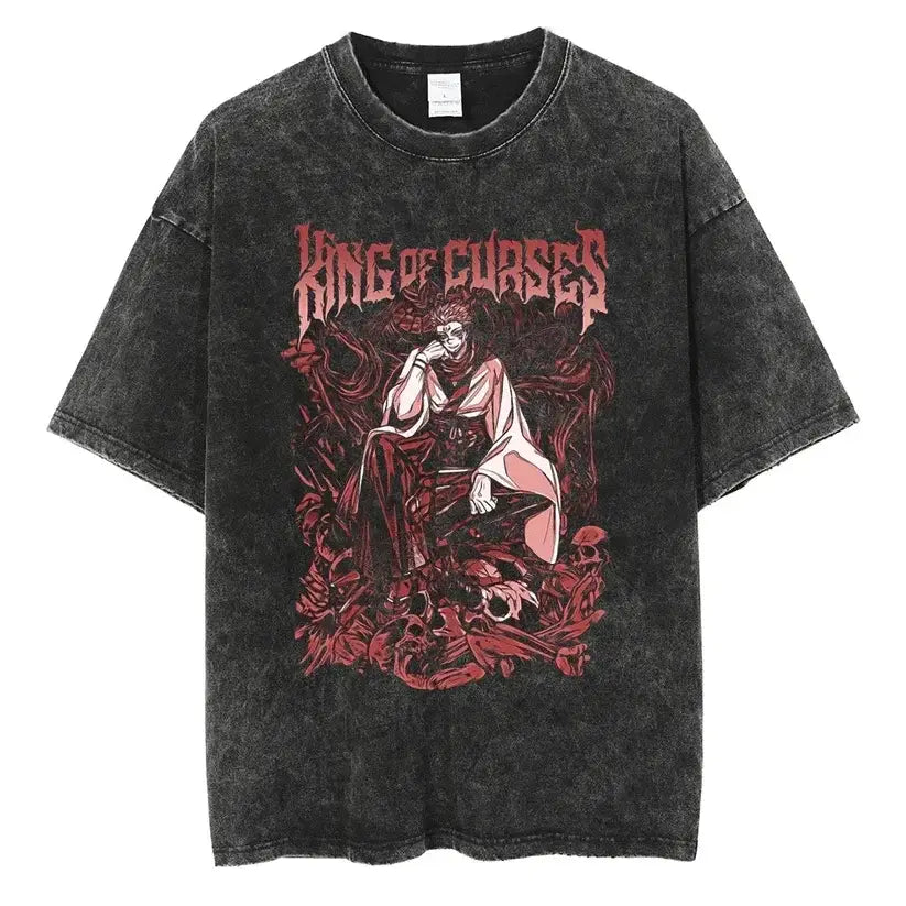 Jujutsu Kaisen Tee | Gojo Sukuna & More – Cursed Graphic Series T-shirt by Free Shipping