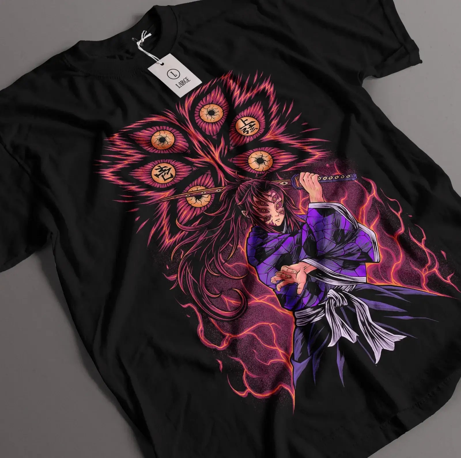 Kokushibo Hellgaze Tee | Black / s | Streetwear