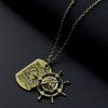 Bronze One Piece pendant necklace ideal for anime lovers and stylish graphic tee enthusiasts