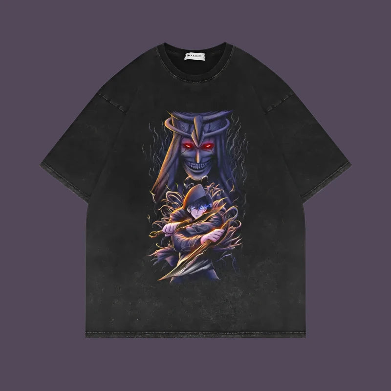 Monarch’s Descent Solo Leveling Tee | Sung Jin-woo Rise / Xxl | Anime Streetwear