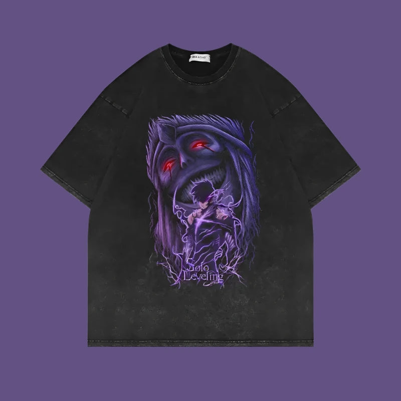 Monarch’s Descent Solo Leveling Tee | Double Dagger Slash / Xxl | Anime Streetwear
