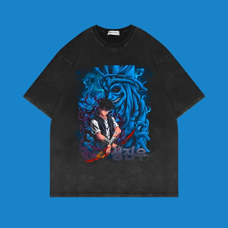 Monarch’s Descent Solo Leveling Tee | King of the Dead / Xxl | Anime Streetwear