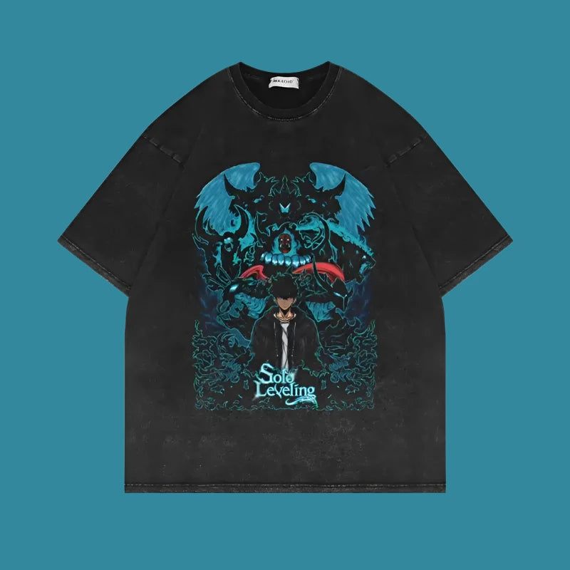 Monarch’s Descent Solo Leveling Tee | Monarch Summoning / Xxl | Anime Streetwear