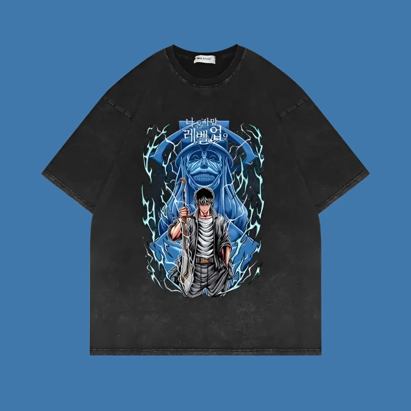 Monarch’s Descent Solo Leveling Tee | Dungeon Break / Xxl | Anime Streetwear