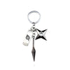 Naruto anime metal keychain featuring charming metal accessories for streetwear fashion