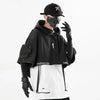 Cyberpunk-style Nightshade tactical hooded cloak in nylon-polyester with mask and gloves