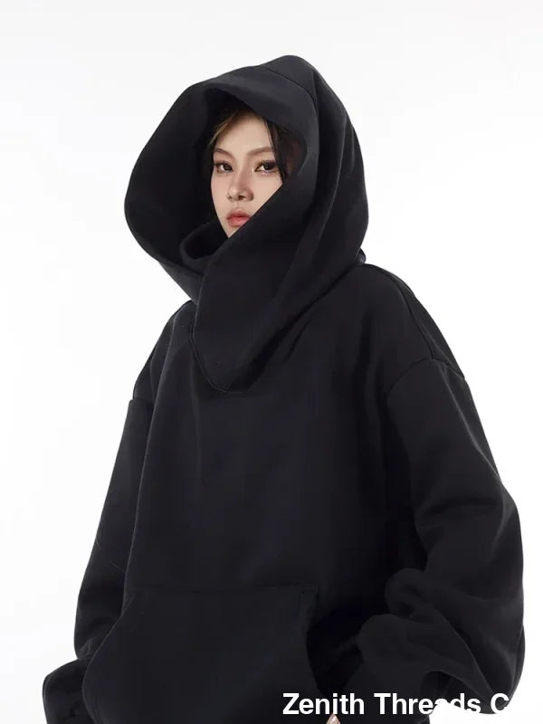 Ninja Turtleneck Vintage Fleece Hoodies - Black / M(45-52.5KG) - hoodie