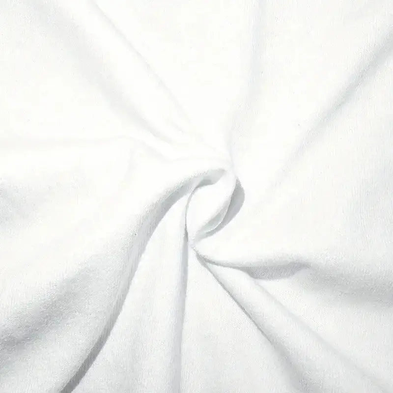 White fabric twisted into a spiral pattern.