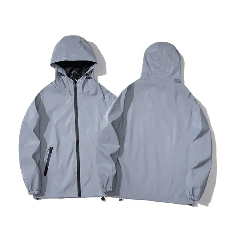 Phantom Flux Windbreaker – Reflective Jacket Hooded Edition - Jacket