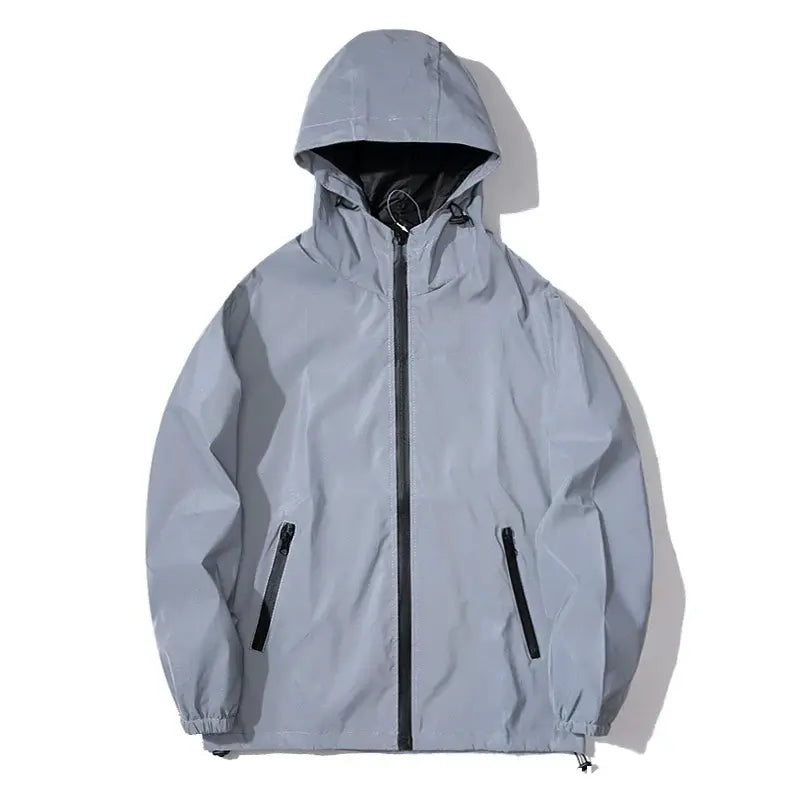 Phantom Flux Windbreaker – Reflective Jacket Hooded Edition - Jacket