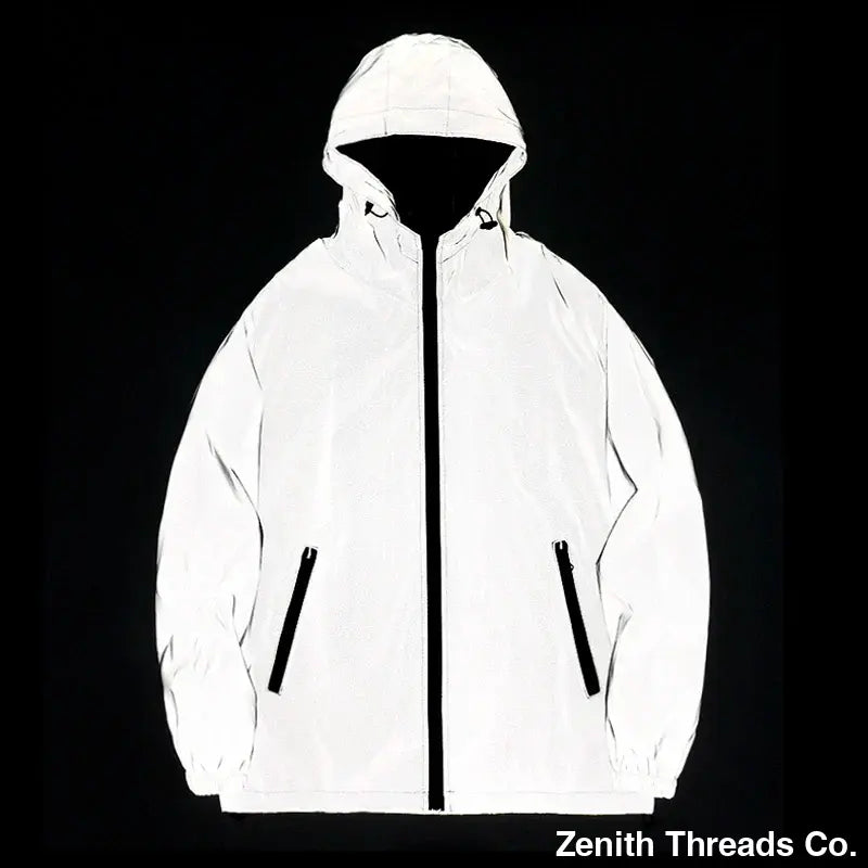 Phantom Flux Windbreaker – Reflective Jacket Hooded Edition - Jacket