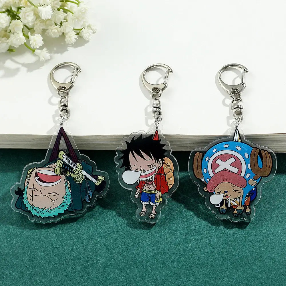 One Piece Acrylic Keychain Set | Luffy Zoro & Chopper