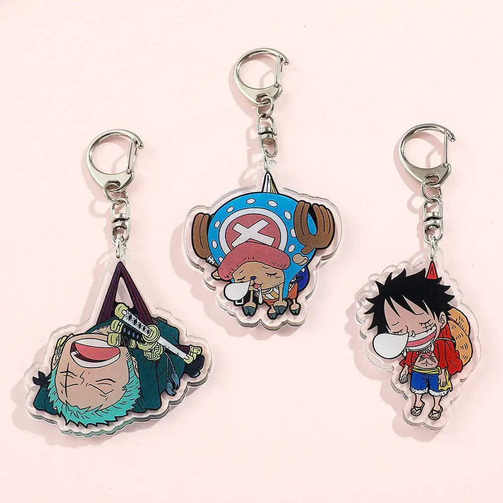 One Piece Acrylic Keychain Set | Luffy Zoro & Chopper