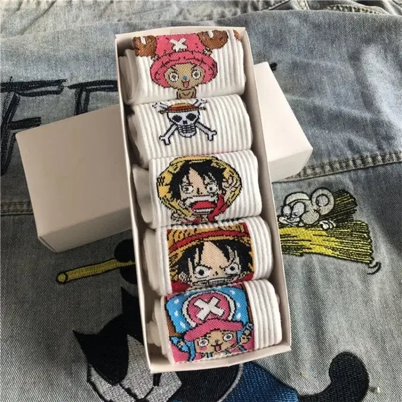 Straw Hat Set / 7 - 12 | Socks | Anime Streetwear & Dark Fits