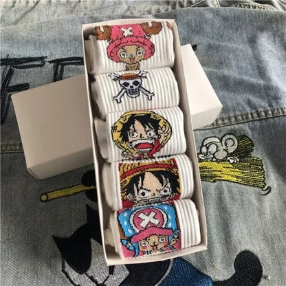 Straw Hat Set / 7 - 12 | Socks | Anime Streetwear & Dark Fits