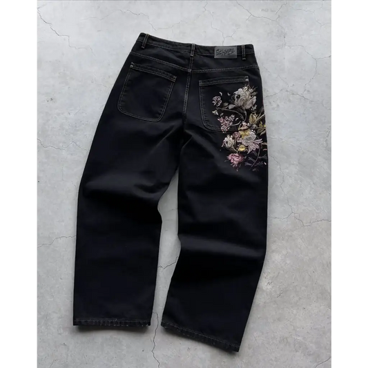 Plum Blossom Embroidery / Xxl | Pants | Streetwear Collection
