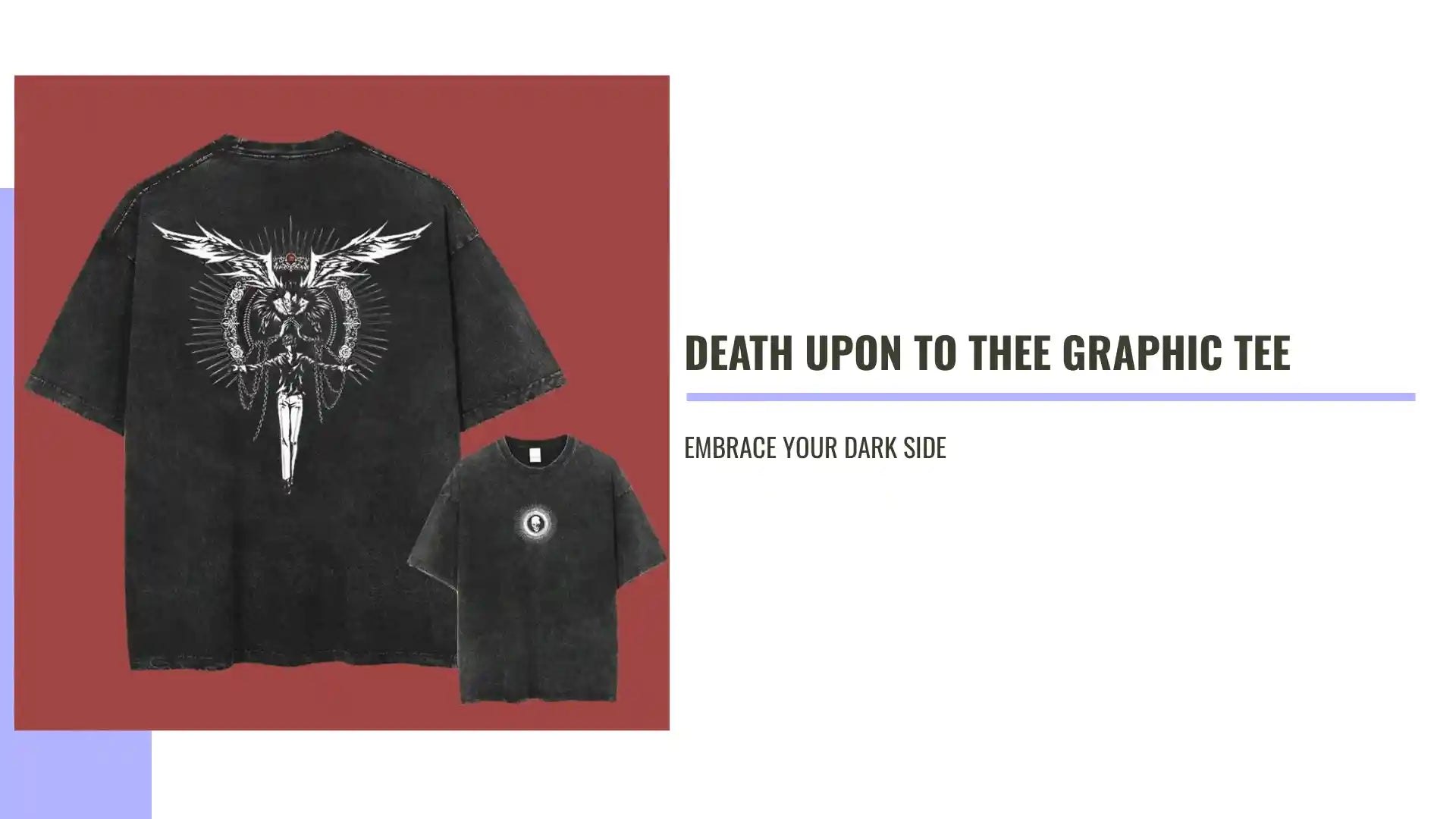 Death Upon To Thee Graphic Tee by@Outfy