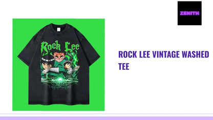 Rock Lee Vintage Washed Tee by@Outfy
