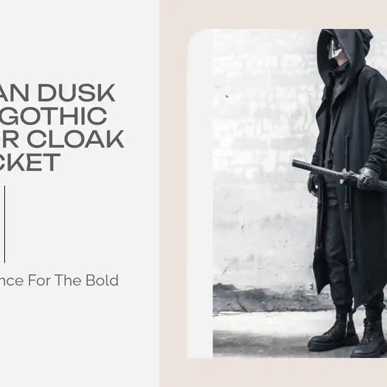 Obsidian Dusk Coat | Gothic Warrior Cloak Jacket by@Outfy