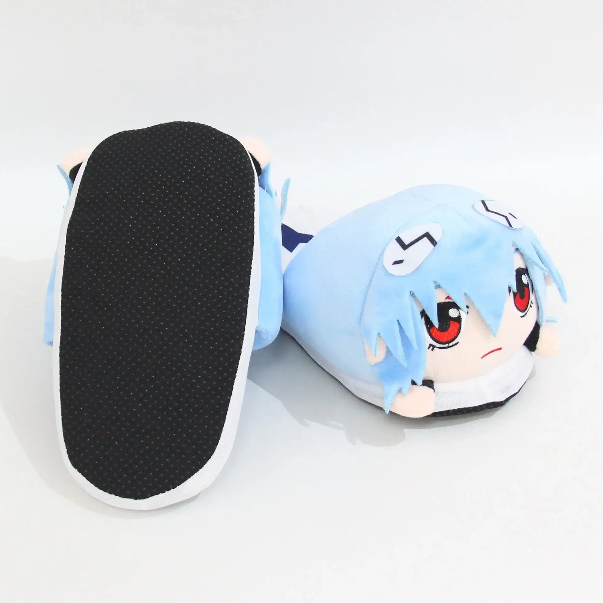 Rei Ayanami Plush Slippers | Size 36-43 | Anime Streetwear