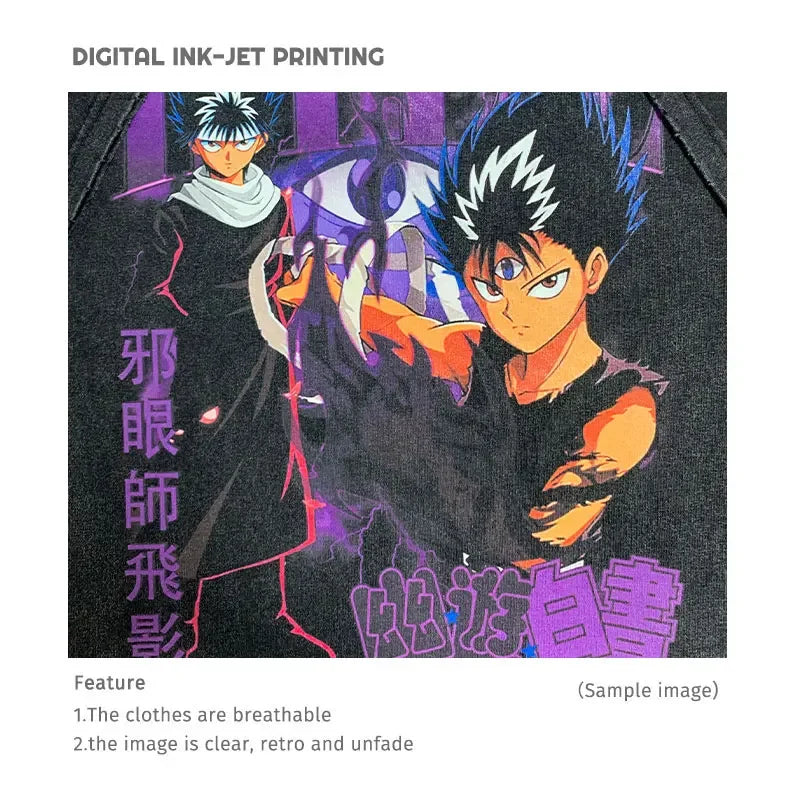 Anime-themed Retro Killua Zoldyck graphic tee for stylish spring and summer wear