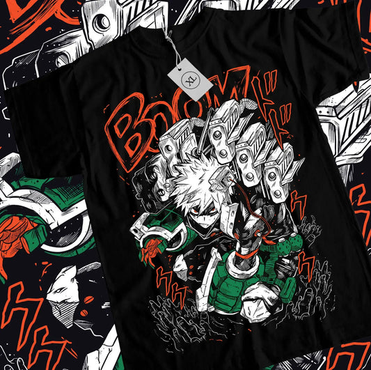 Rivalborn Clash Mha Tee | Hero Black / s | Anime Streetwear