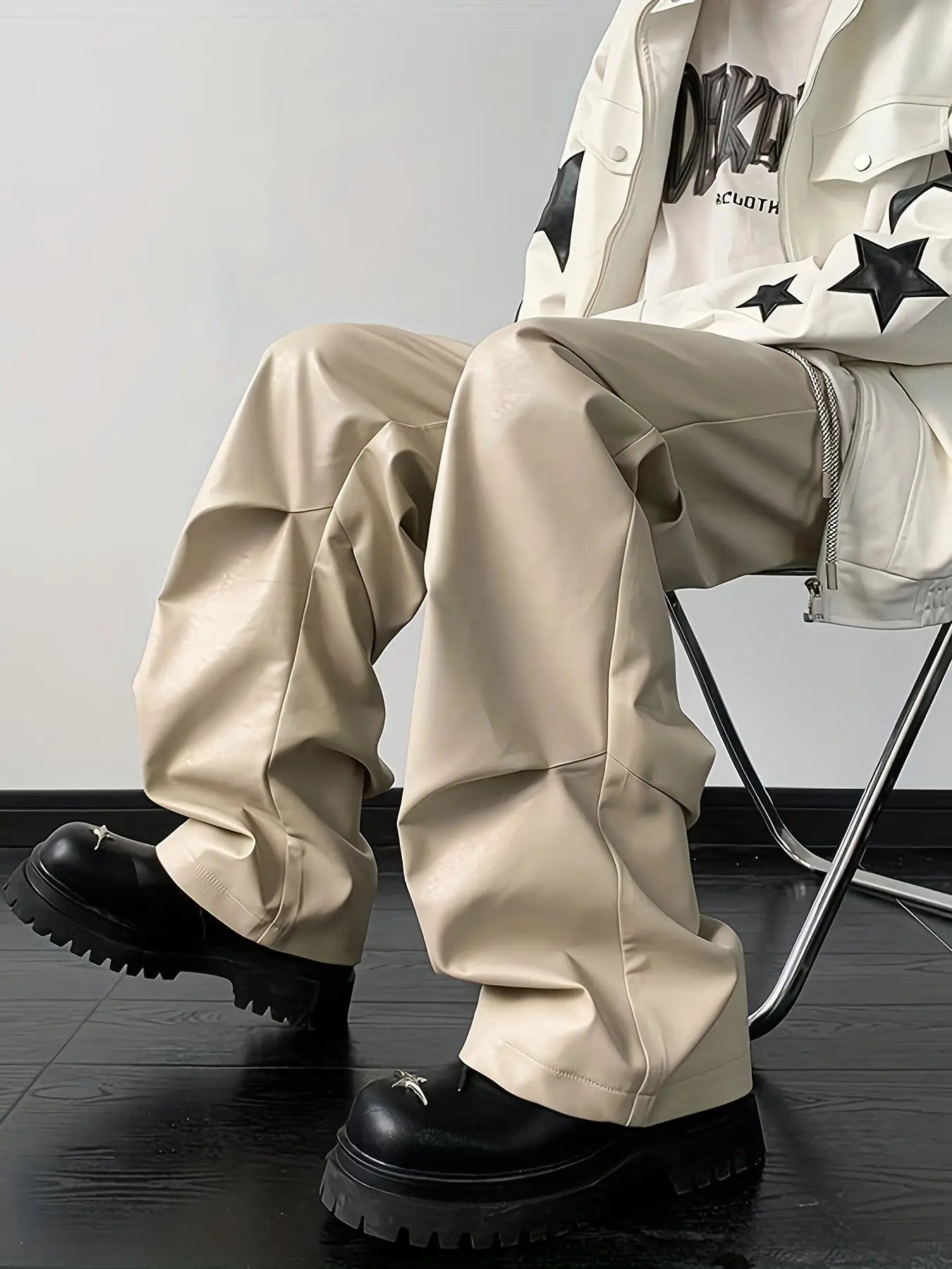 Ronin Pants – Loose Fit Faux Leather Baggy Streetwear