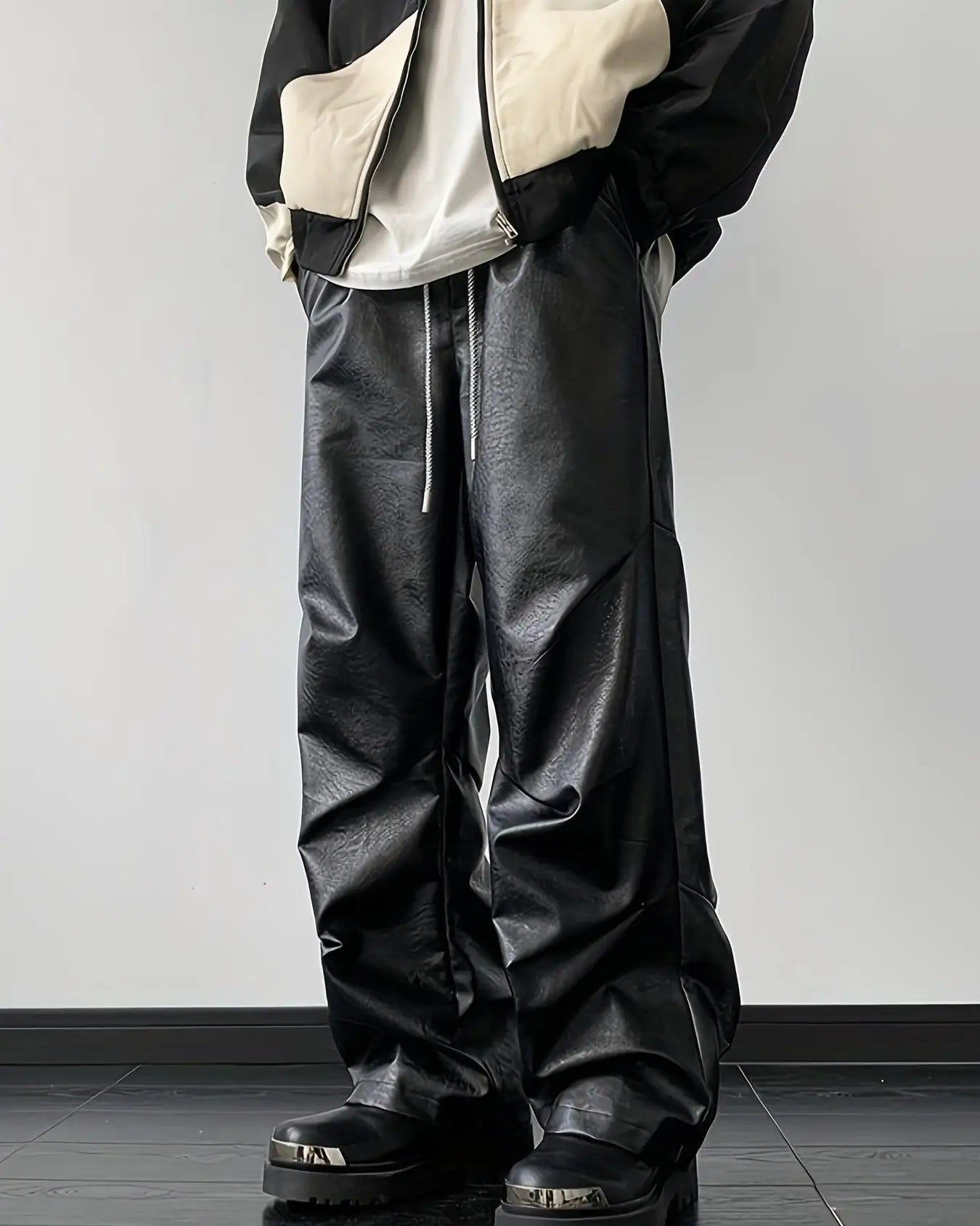 Ronin Pants – Loose Fit Faux Leather Baggy Streetwear