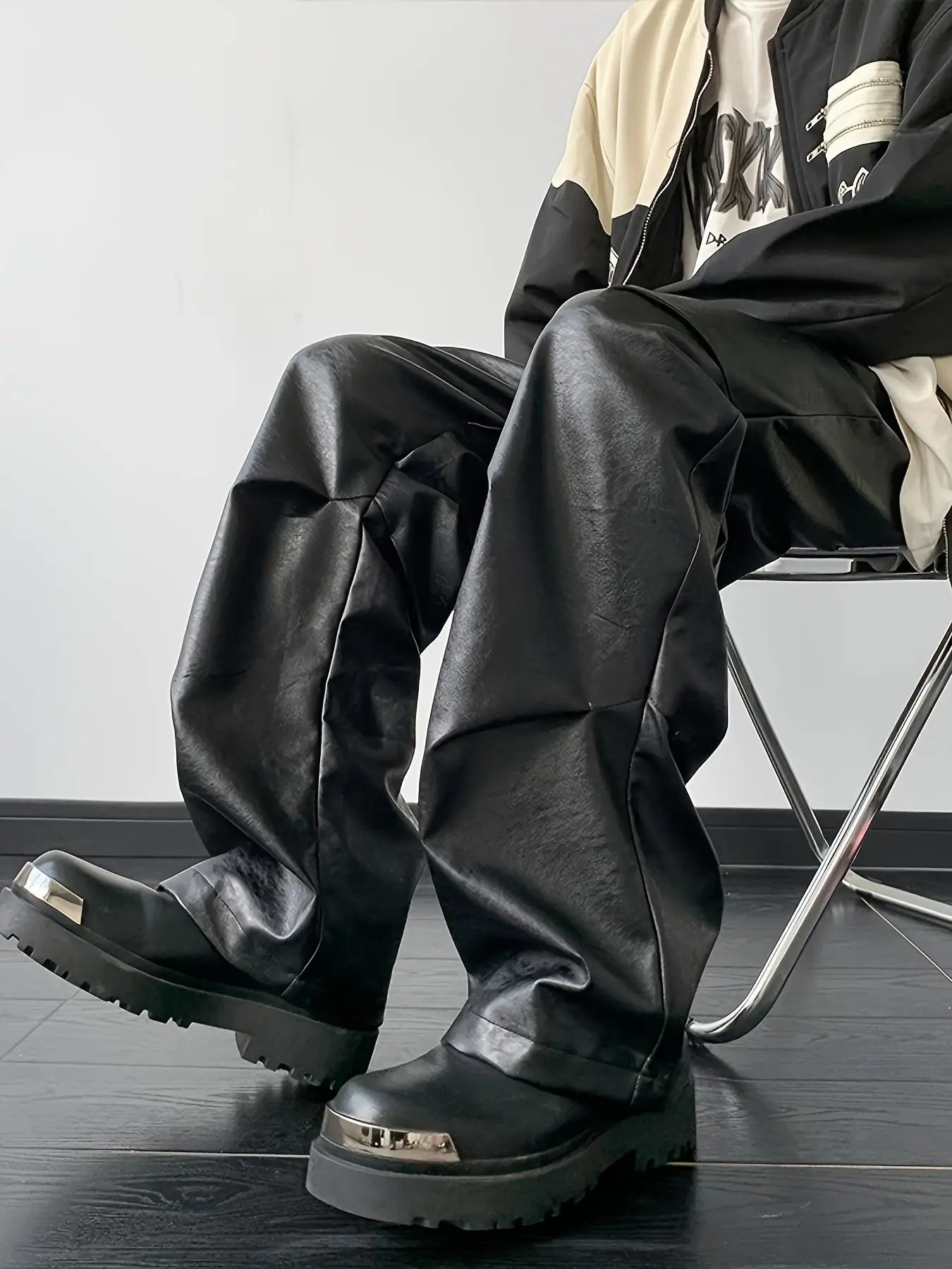 Ronin Pants – Loose Fit Faux Leather Baggy Streetwear