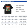 Black cotton retro t-shirt, Sakamoto Days anime graphic tee for summer style